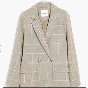 NWOT Madewell Dorset Blazer in Windowpane - Size small